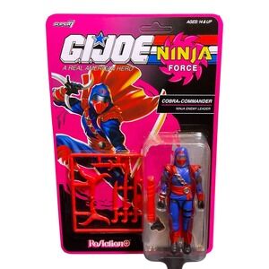 Super7 GI Joe ReAction Cobra Commander Ninja Force Action Figure Unpunched New